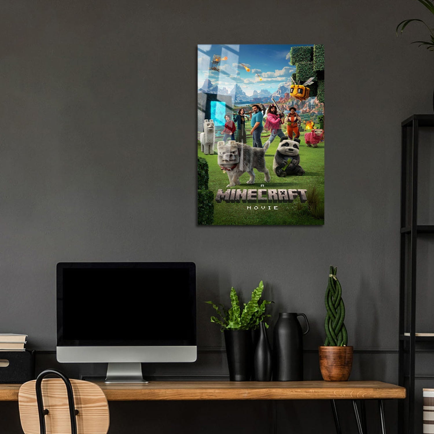 Flex Designs Metal Poster A Minecraft Movie Cinematic 5 x 7" Home Goods - Movie 2025 Movie Metal Poster