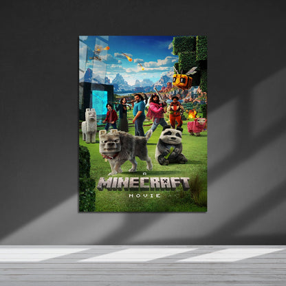Flex Designs Metal Poster A Minecraft Movie Cinematic 5 x 7" Home Goods - Movie 2025 Movie Metal Poster