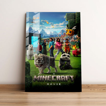 A Minecraft Movie Cinematic Movie Metal Poster