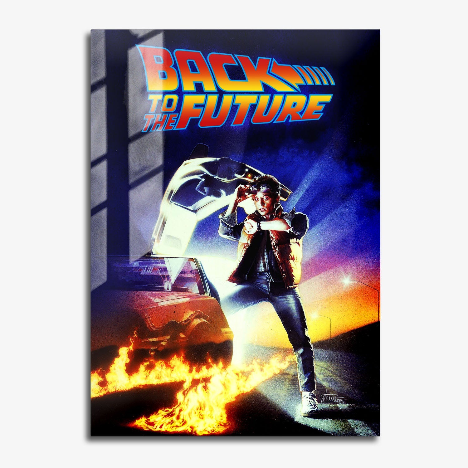 Flex Designs Metal Poster Back to the Future 11 x 17" Home Goods - Movie 1985 Movie Metal Poster