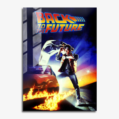 Flex Designs Metal Poster Back to the Future 11 x 17" Home Goods - Movie 1985 Movie Metal Poster