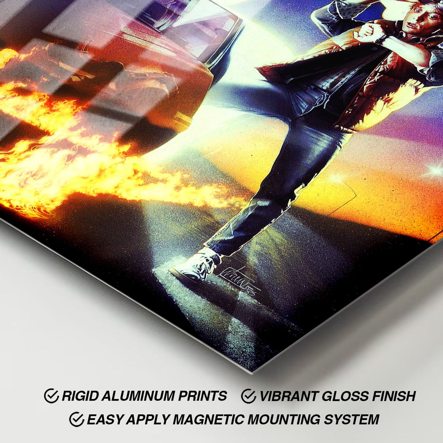 Flex Designs Metal Poster Back to the Future 11 x 17" Home Goods - Movie 1985 Movie Metal Poster