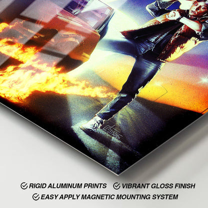 Flex Designs Metal Poster Back to the Future 11 x 17" Home Goods - Movie 1985 Movie Metal Poster