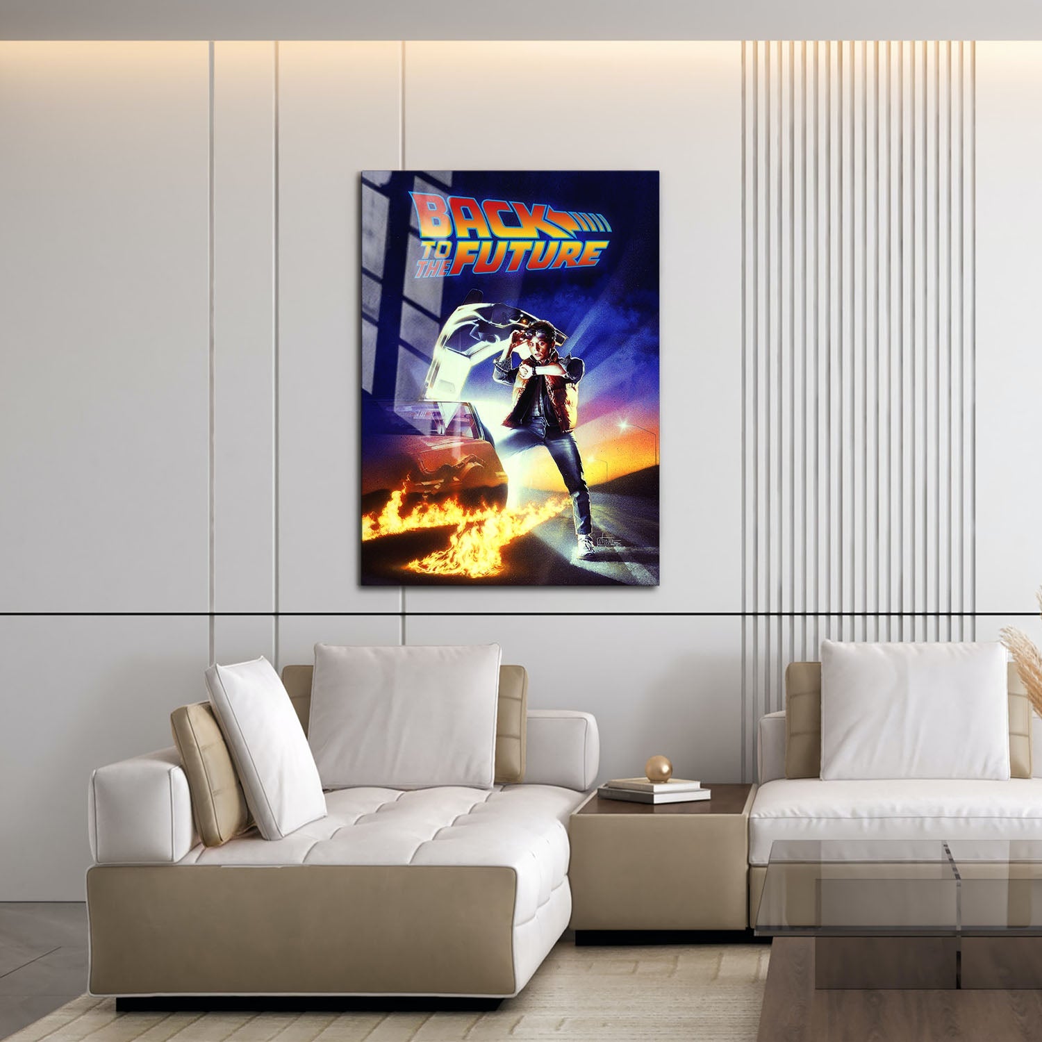 Flex Designs Metal Poster Back to the Future 16 x 24" Home Goods - Movie 1985 Movie Metal Poster