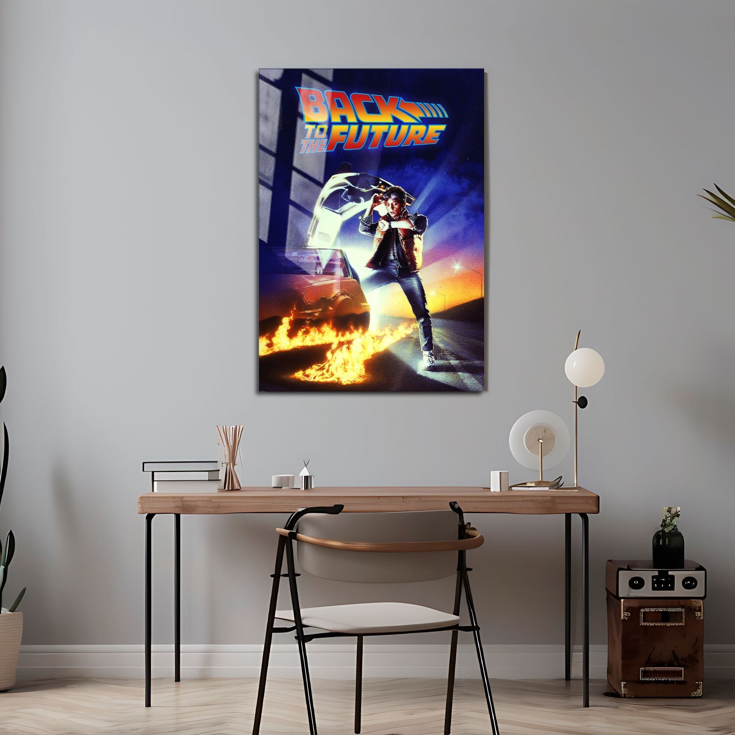 Flex Designs Metal Poster Back to the Future 24 x 36" Home Goods - Movie 1985 Movie Metal Poster