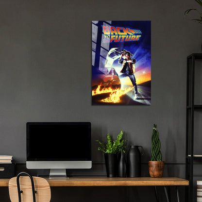 Flex Designs Metal Poster Back to the Future 5 x 7" Home Goods - Movie 1985 Movie Metal Poster