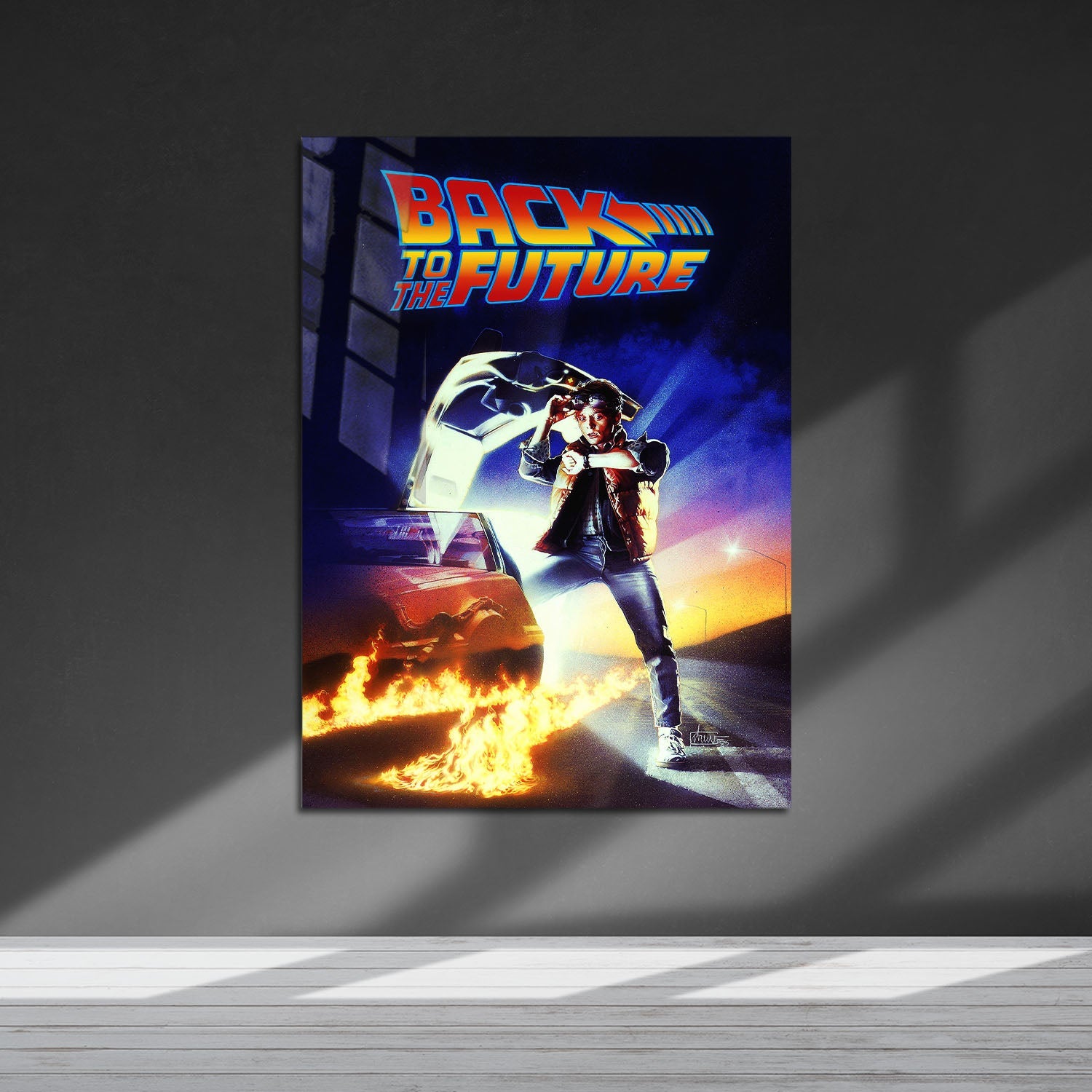 Flex Designs Metal Poster Back to the Future 5 x 7" Home Goods - Movie 1985 Movie Metal Poster