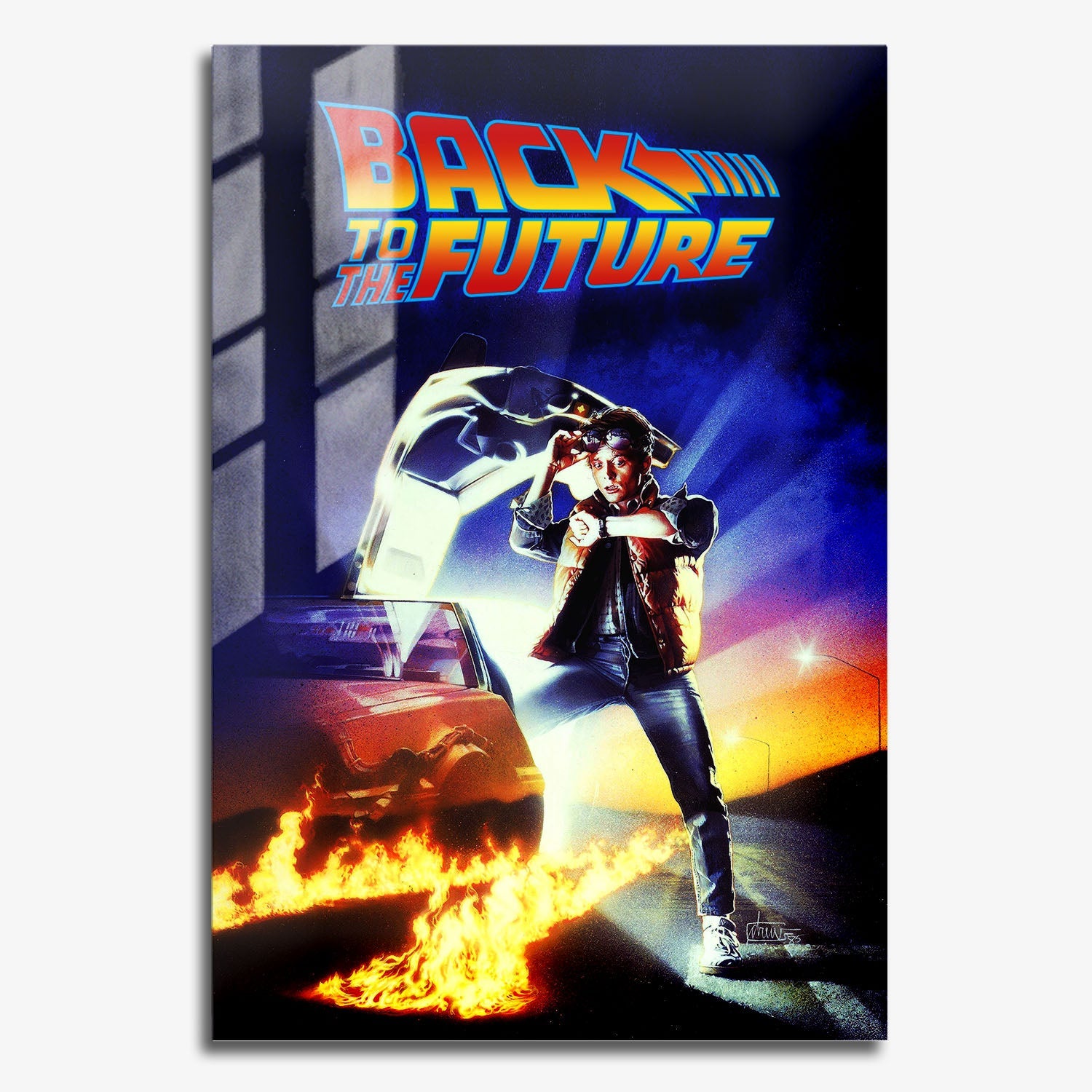 Flex Designs Metal Poster Back to the Future 11 x 17" Home Goods - Movie 1985 Movie Metal Poster