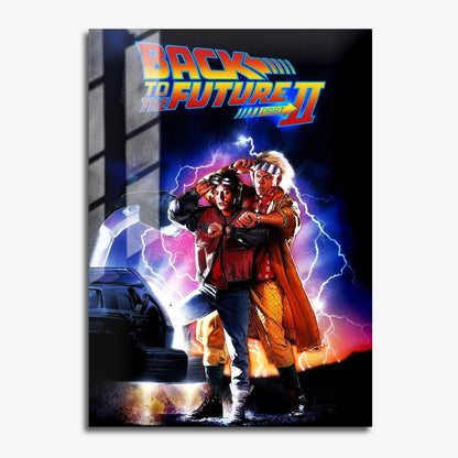 Flex Designs Metal Poster Back to the Future Part II 11 x 17" Home Goods - Movie 1989 Movie Metal Poster