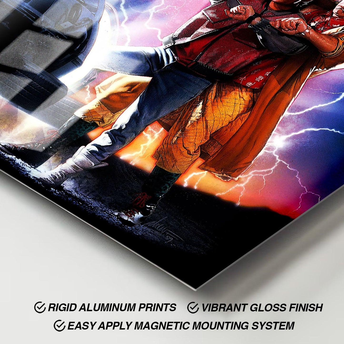 Flex Designs Metal Poster Back to the Future Part II 11 x 17" Home Goods - Movie 1989 Movie Metal Poster