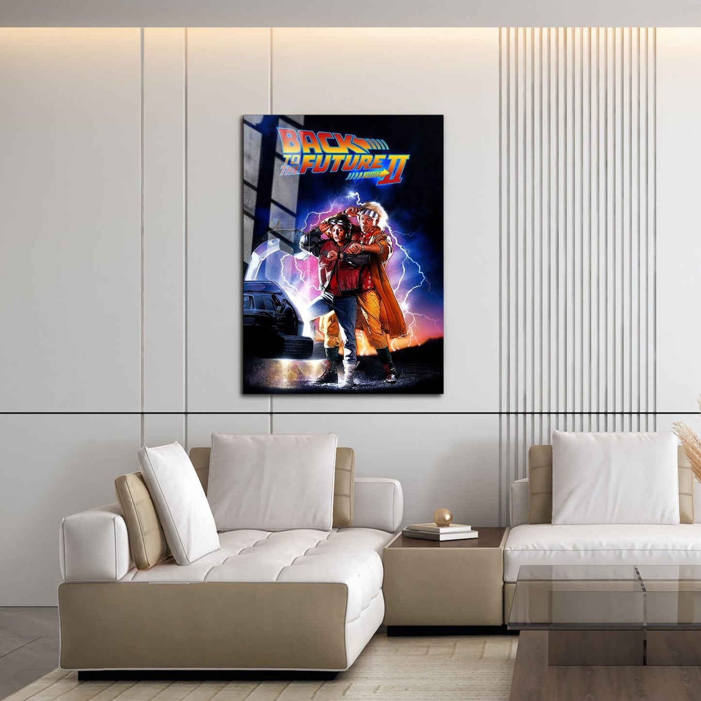 Flex Designs Metal Poster Back to the Future Part II 16 x 24" Home Goods - Movie 1989 Movie Metal Poster