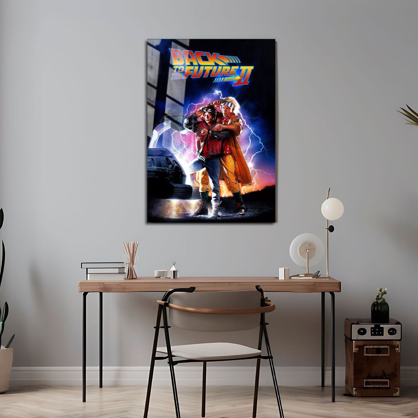 Flex Designs Metal Poster Back to the Future Part II 24 x 36" Home Goods - Movie 1989 Movie Metal Poster