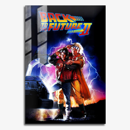 Flex Designs Metal Poster Back to the Future Part II 11 x 17" Home Goods - Movie 1989 Movie Metal Poster