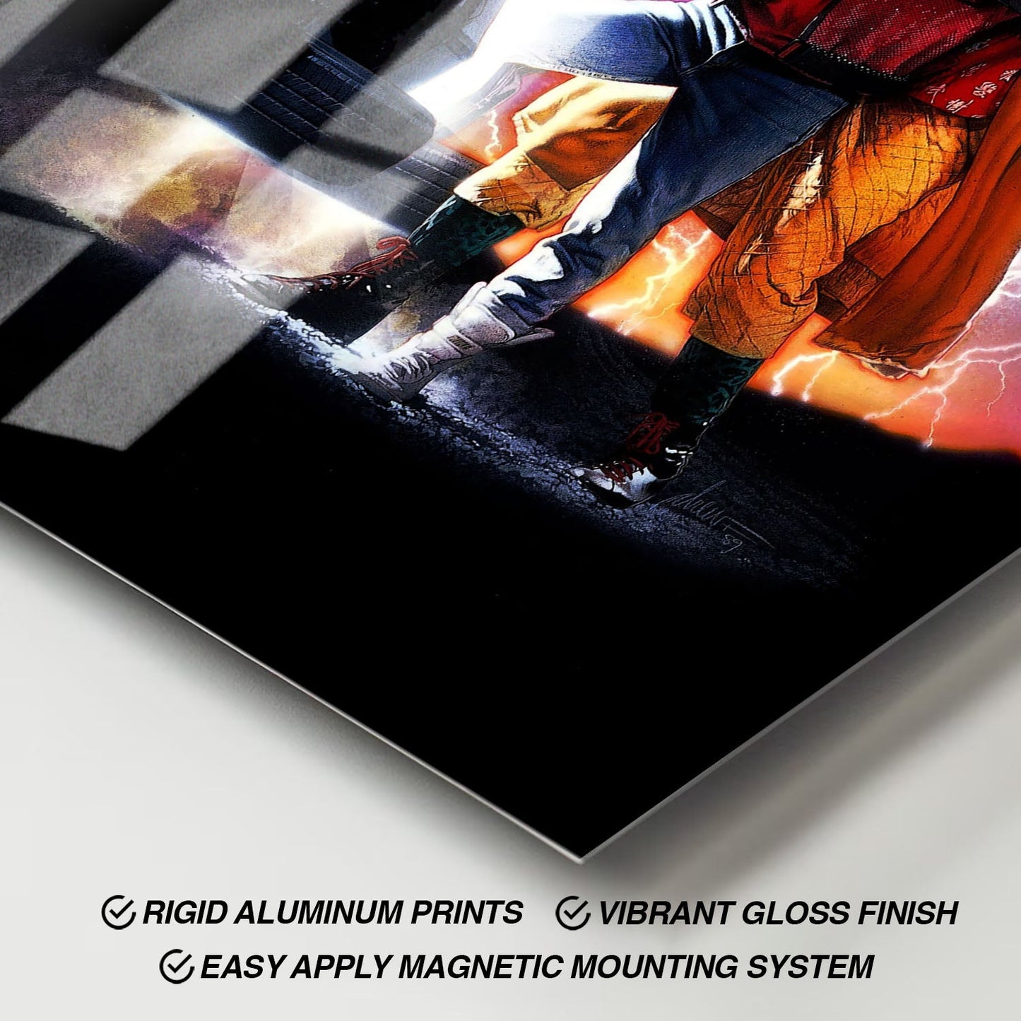 Flex Designs Metal Poster Back to the Future Part II Key Art 11 x 17" Home Goods - Movie 1989 Movie Metal Poster