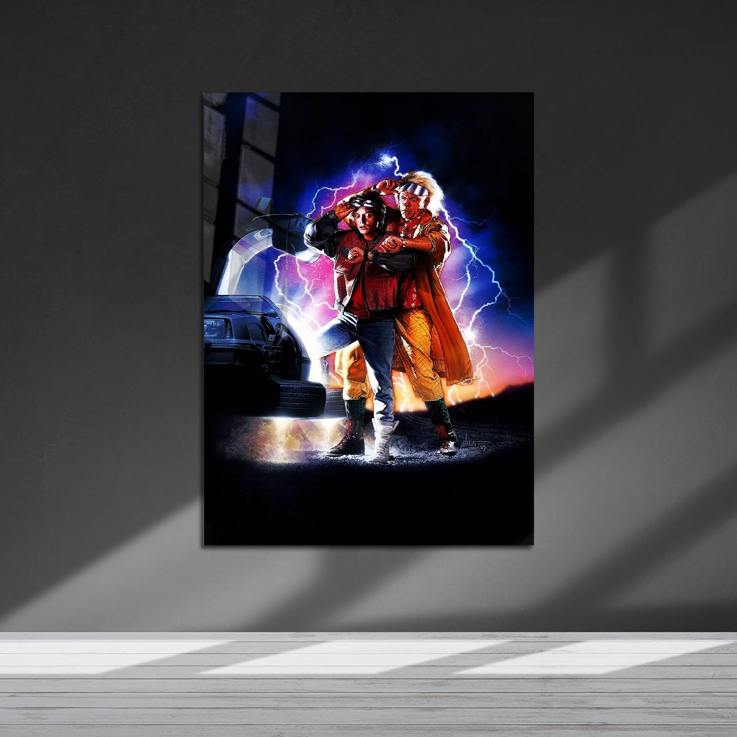 Flex Designs Metal Poster Back to the Future Part II Key Art 5 x 7" Home Goods - Movie 1989 Movie Metal Poster