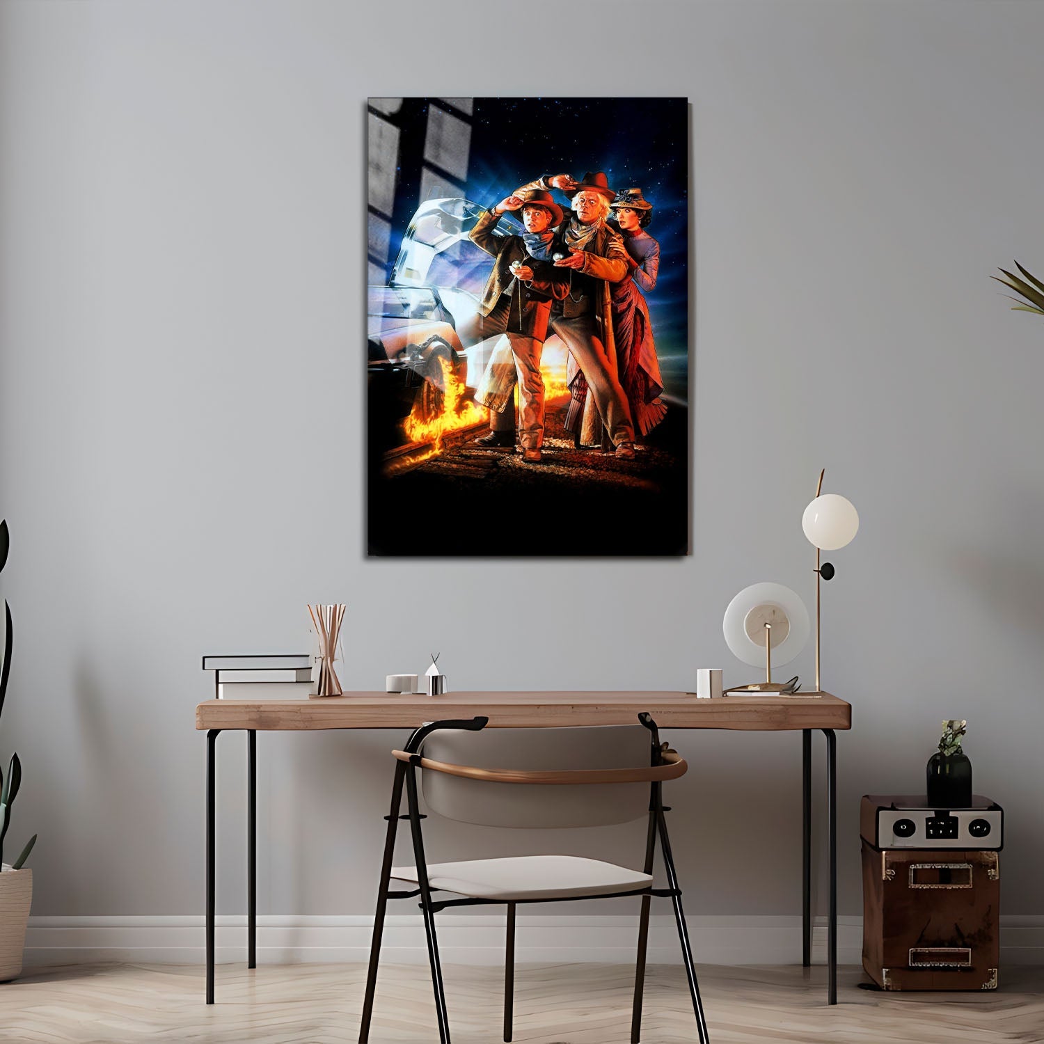 Flex Designs Metal Poster Back to the Future Part III Key Art 24 x 36" Home Goods - Movie 1990 Movie Metal Poster