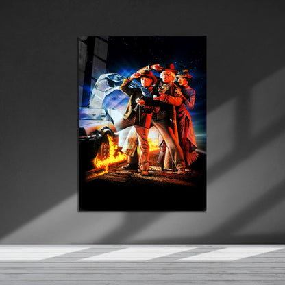 Flex Designs Metal Poster Back to the Future Part III Key Art 5 x 7" Home Goods - Movie 1990 Movie Metal Poster