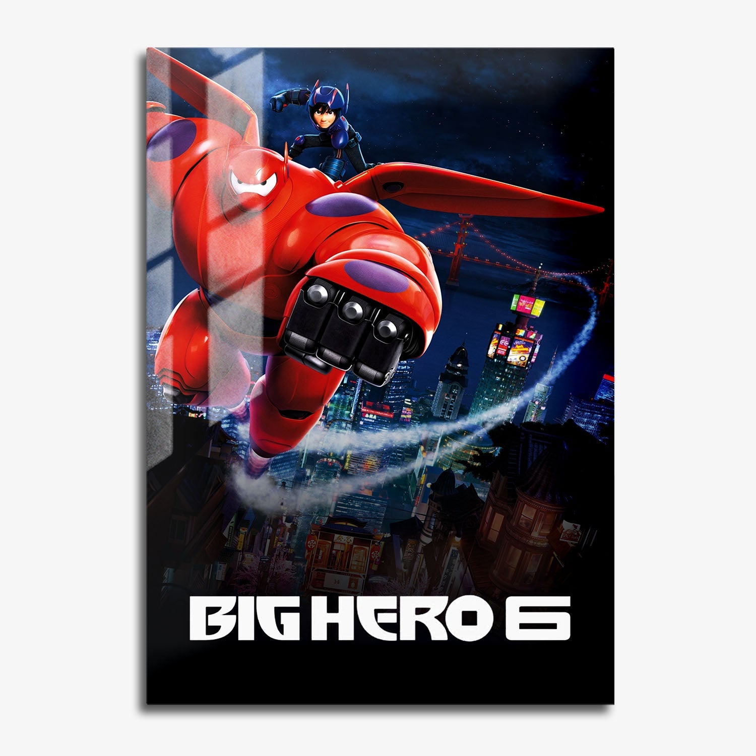 Flex Designs Metal Poster Big Hero 6 Cinematic 11 x 17" Home Goods - Movie 2014 Movie Metal Poster