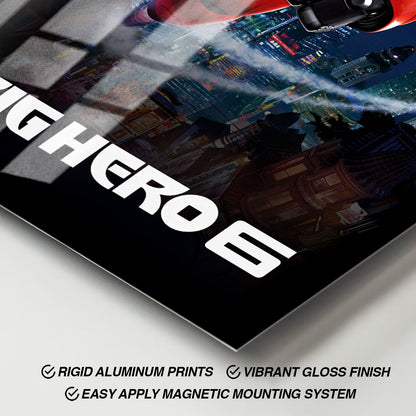 Flex Designs Metal Poster Big Hero 6 Cinematic 11 x 17" Home Goods - Movie 2014 Movie Metal Poster