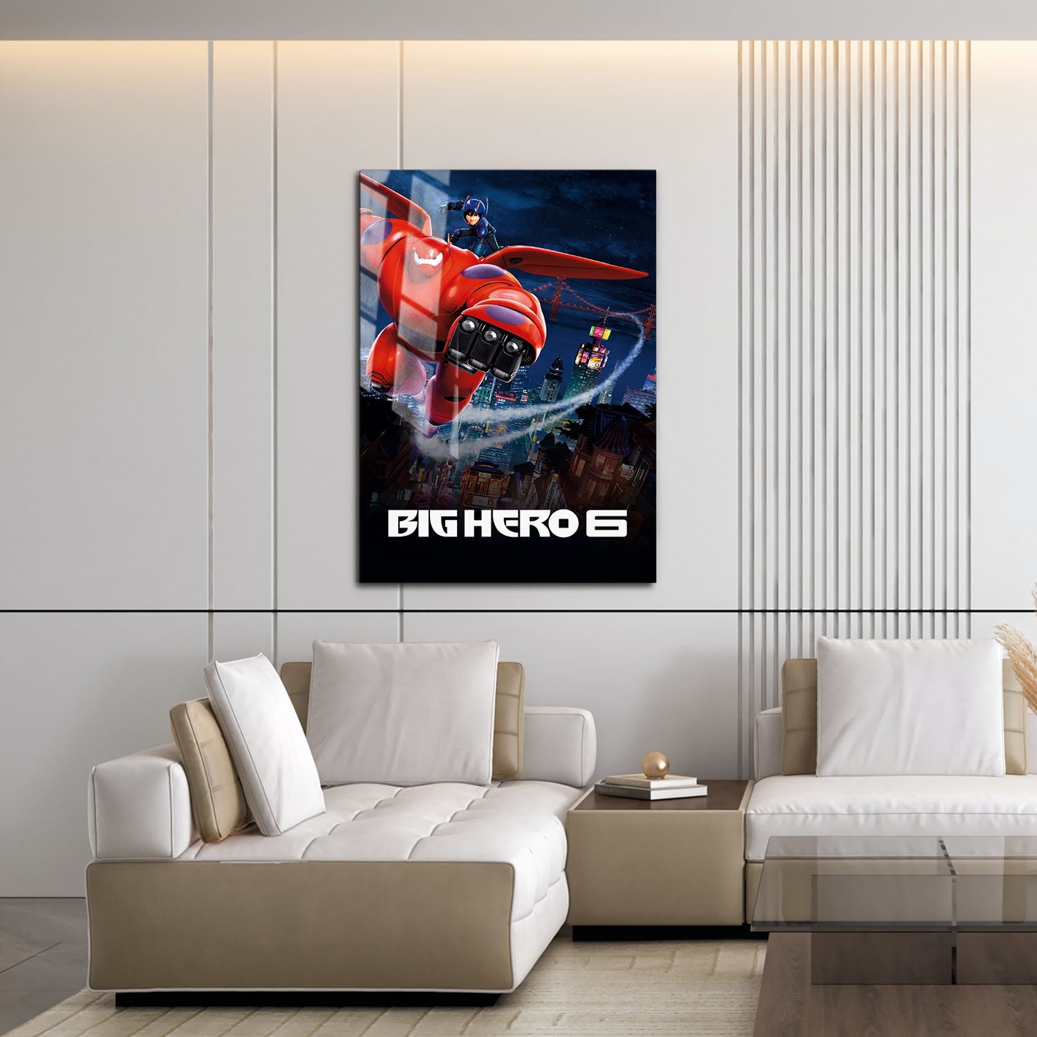 Flex Designs Metal Poster Big Hero 6 Cinematic 16 x 24" Home Goods - Movie 2014 Movie Metal Poster