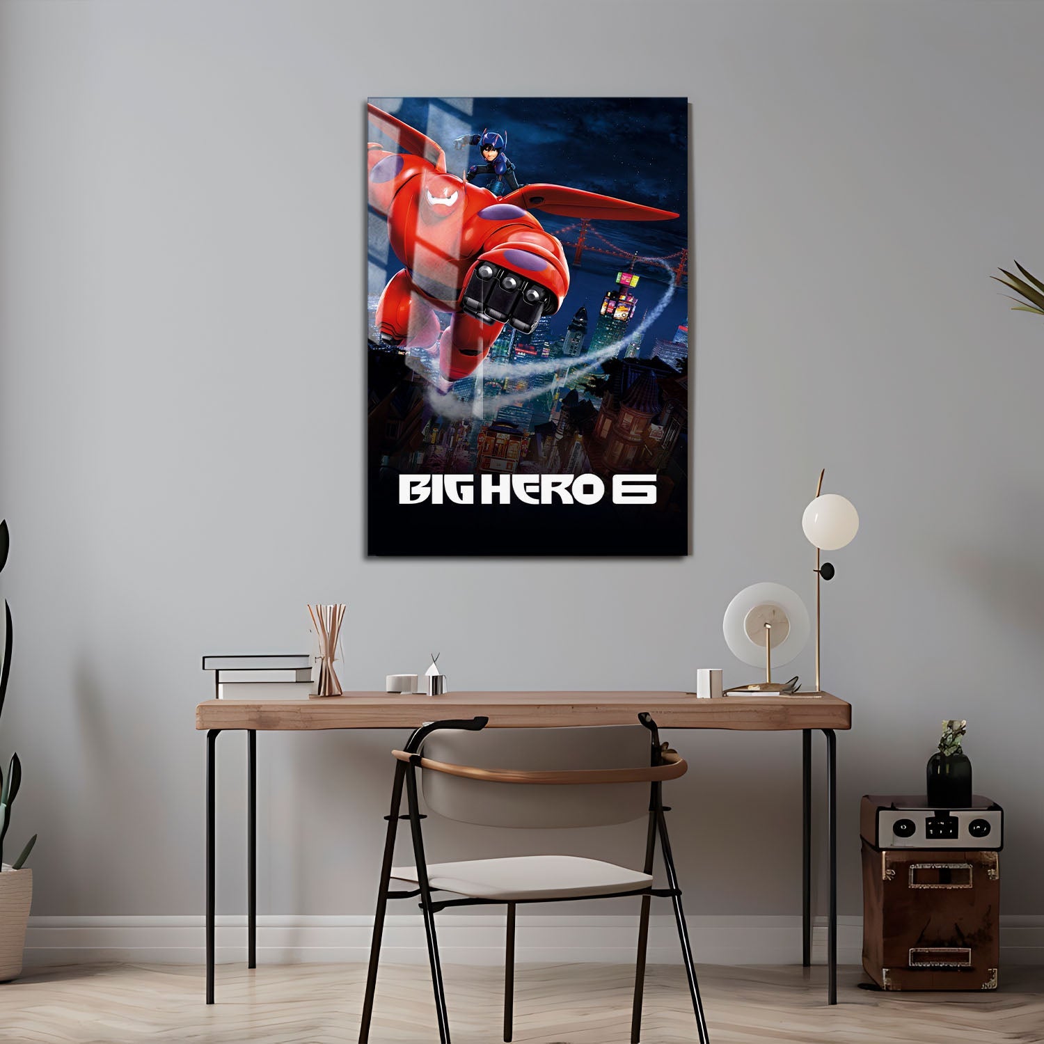 Flex Designs Metal Poster Big Hero 6 Cinematic 24 x 36" Home Goods - Movie 2014 Movie Metal Poster
