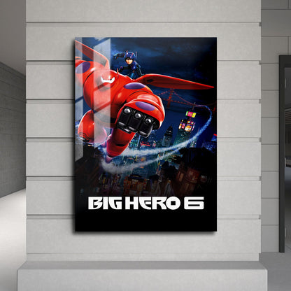 Flex Designs Metal Poster Big Hero 6 Cinematic 24 x 36" Home Goods - Movie 2014 Movie Metal Poster