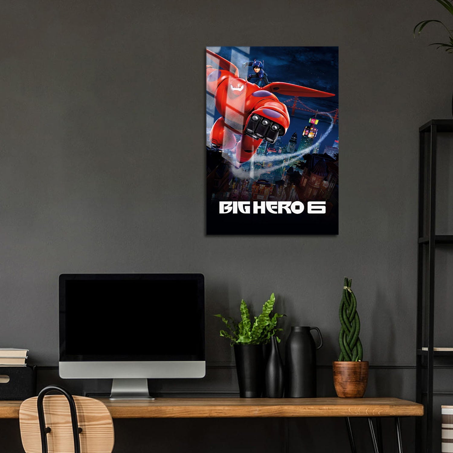 Flex Designs Metal Poster Big Hero 6 Cinematic 5 x 7" Home Goods - Movie 2014 Movie Metal Poster