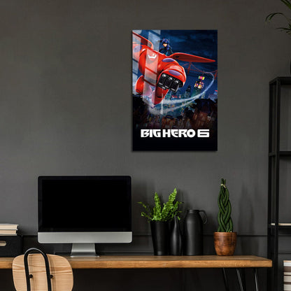 Flex Designs Metal Poster Big Hero 6 Cinematic 5 x 7" Home Goods - Movie 2014 Movie Metal Poster