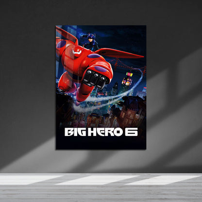Flex Designs Metal Poster Big Hero 6 Cinematic 5 x 7" Home Goods - Movie 2014 Movie Metal Poster
