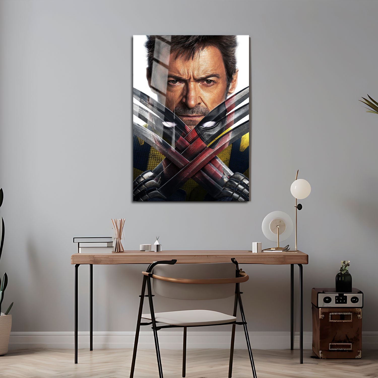 Flex Designs Metal Poster Deadpool & Wolverine Key Art 24 x 36" Home Goods - Movie 2024 Movie Metal Poster