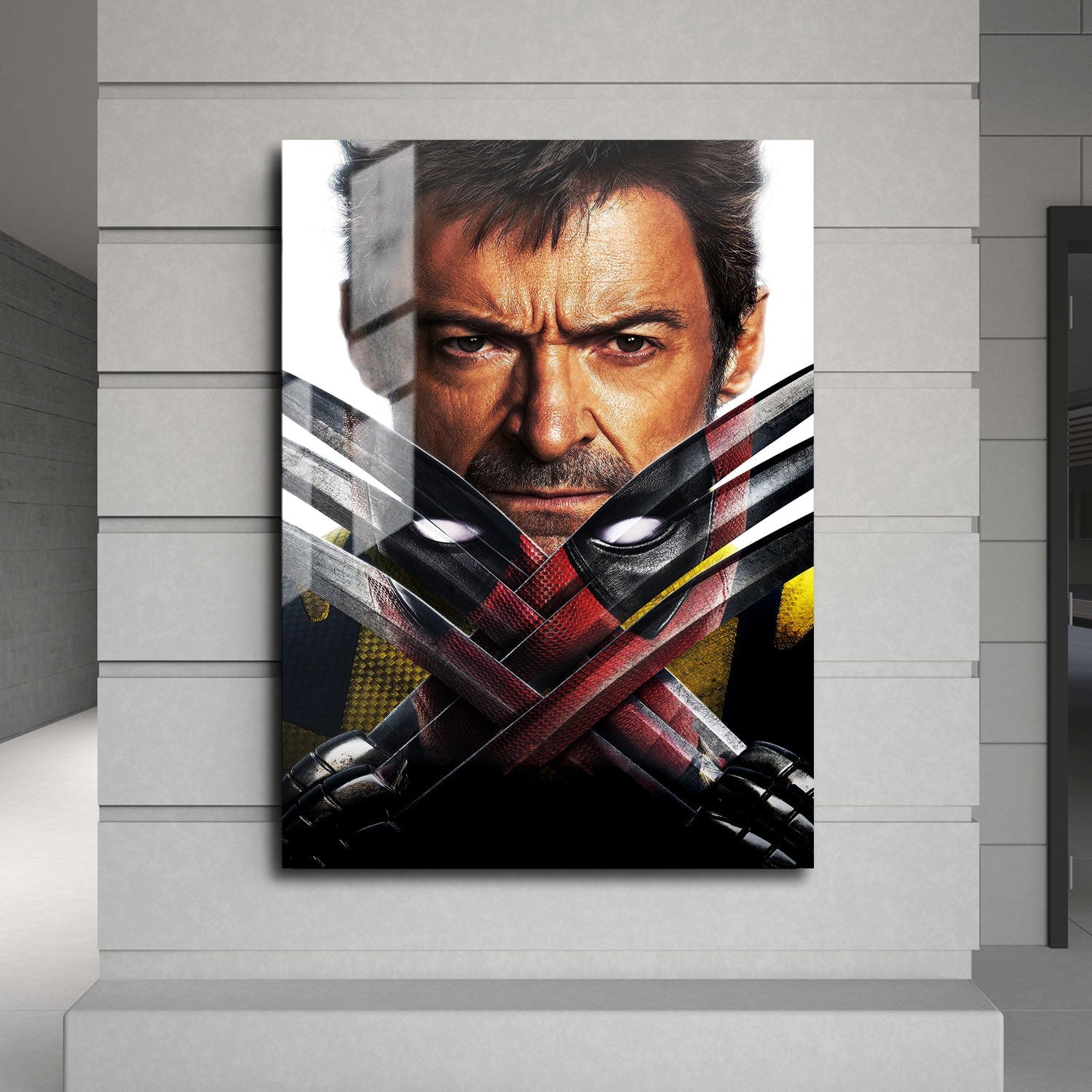 Flex Designs Metal Poster Deadpool & Wolverine Key Art 24 x 36" Home Goods - Movie 2024 Movie Metal Poster