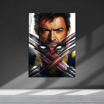 Flex Designs Metal Poster Deadpool & Wolverine Key Art 5 x 7" Home Goods - Movie 2024 Movie Metal Poster