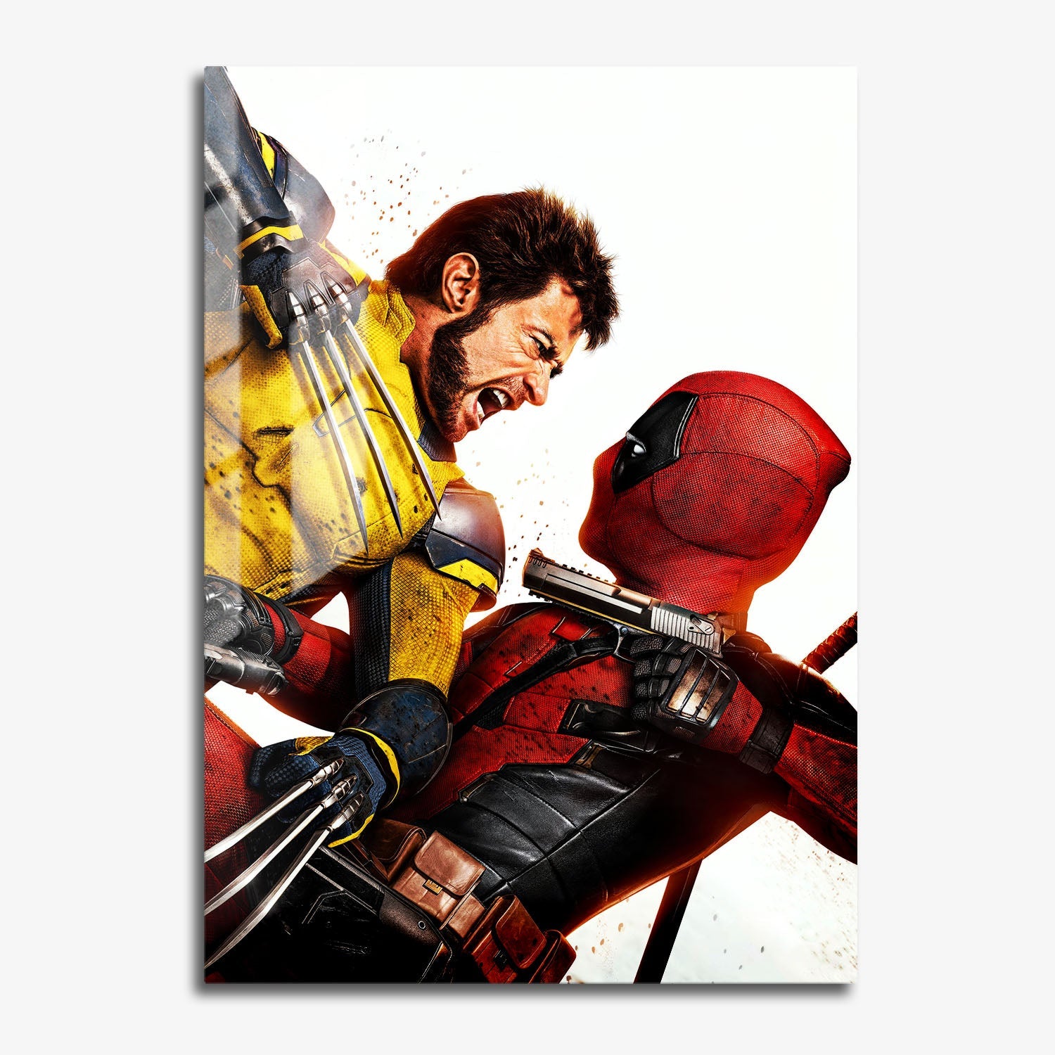 Flex Designs Metal Poster Deadpool & Wolverine Textless 11 x 17" Home Goods - Movie 2024 Movie Metal Poster