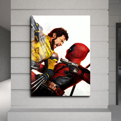 Flex Designs Metal Poster Deadpool & Wolverine Textless 24 x 36" Home Goods - Movie 2024 Movie Metal Poster