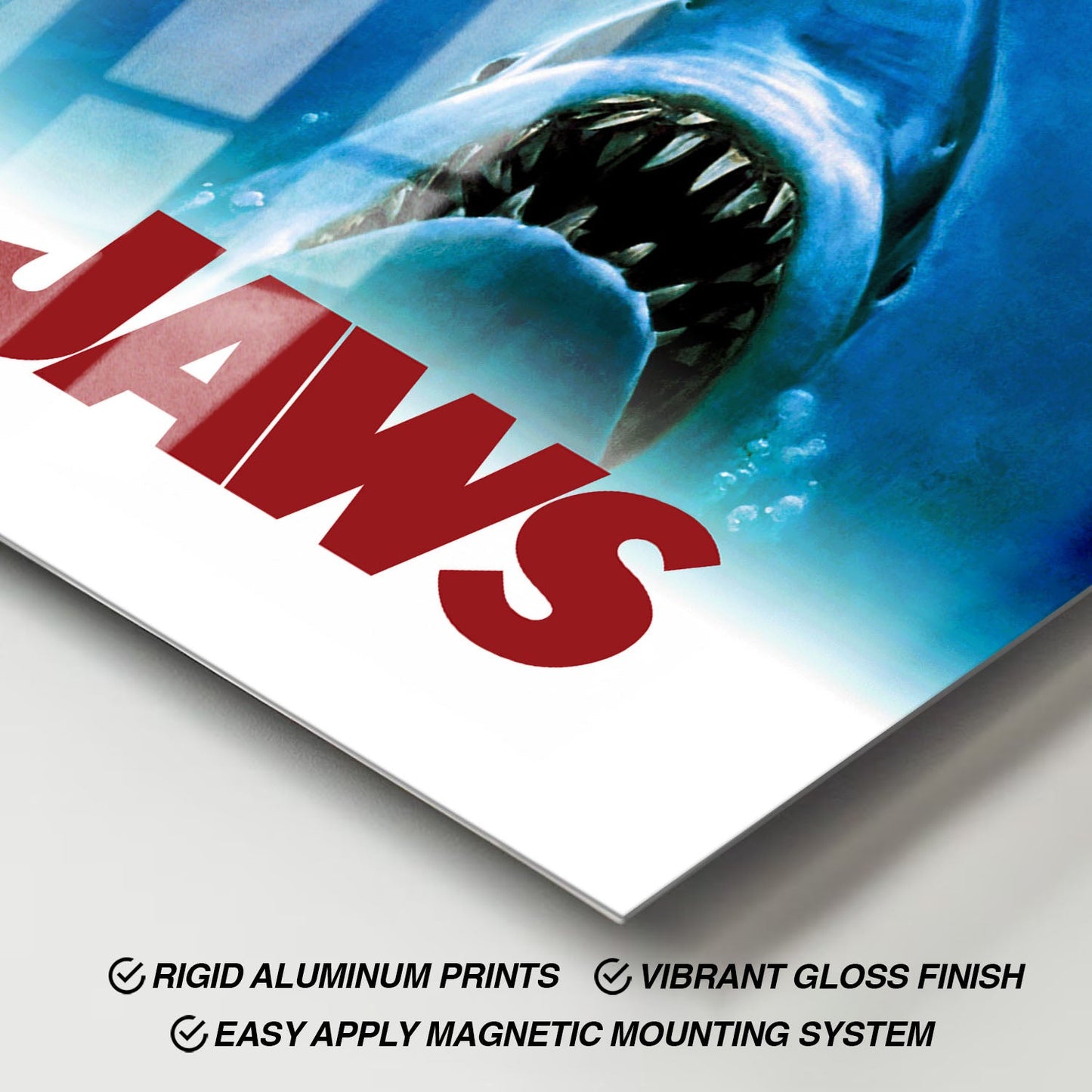 Flex Designs Metal Poster Jaws 11 x 17" Home Goods - Movie 1975 Movie Metal Poster