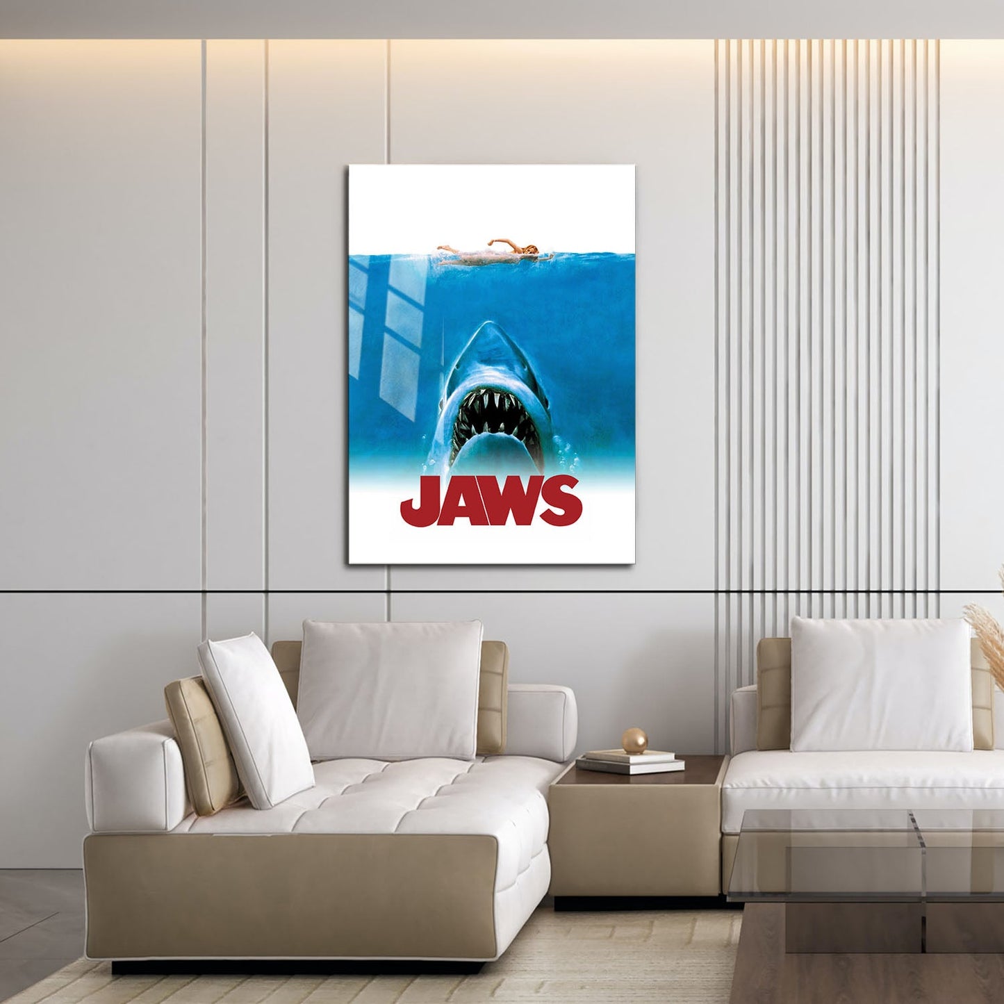 Flex Designs Metal Poster Jaws 16 x 24" Home Goods - Movie 1975 Movie Metal Poster
