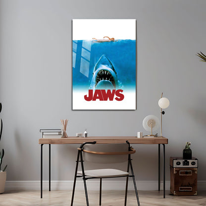 Flex Designs Metal Poster Jaws 24 x 36" Home Goods - Movie 1975 Movie Metal Poster
