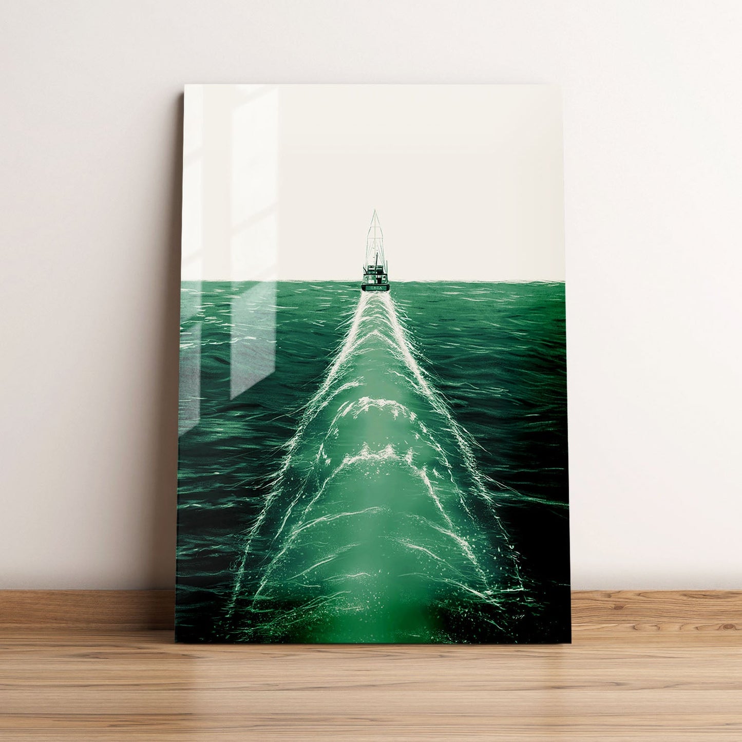 Jaws Minimalist Movie Metal Poster