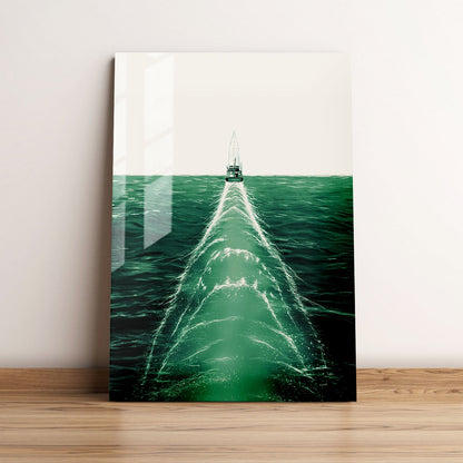 Jaws Minimalist Movie Metal Poster