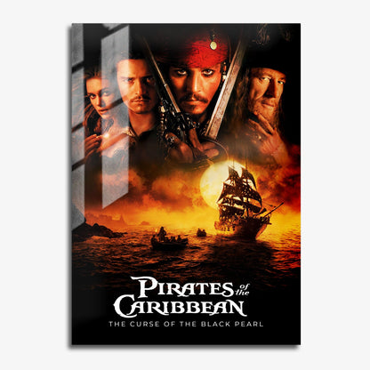 Flex Designs Metal Poster Pirates of the Caribbean The Curse of the Black Pearl 11 x 17" Home Goods - Movie 2003 Movie Metal Poster