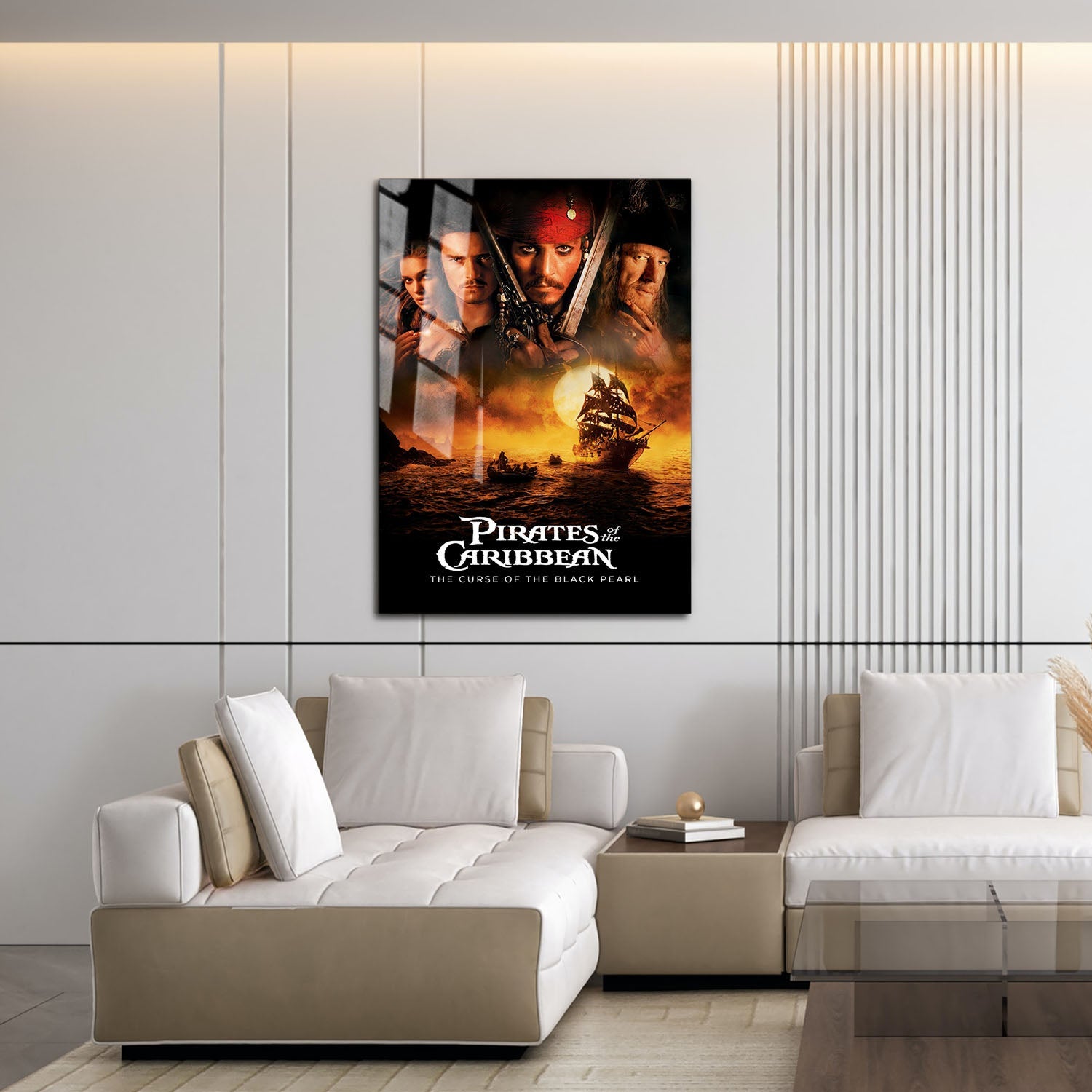 Flex Designs Metal Poster Pirates of the Caribbean The Curse of the Black Pearl 16 x 24" Home Goods - Movie 2003 Movie Metal Poster