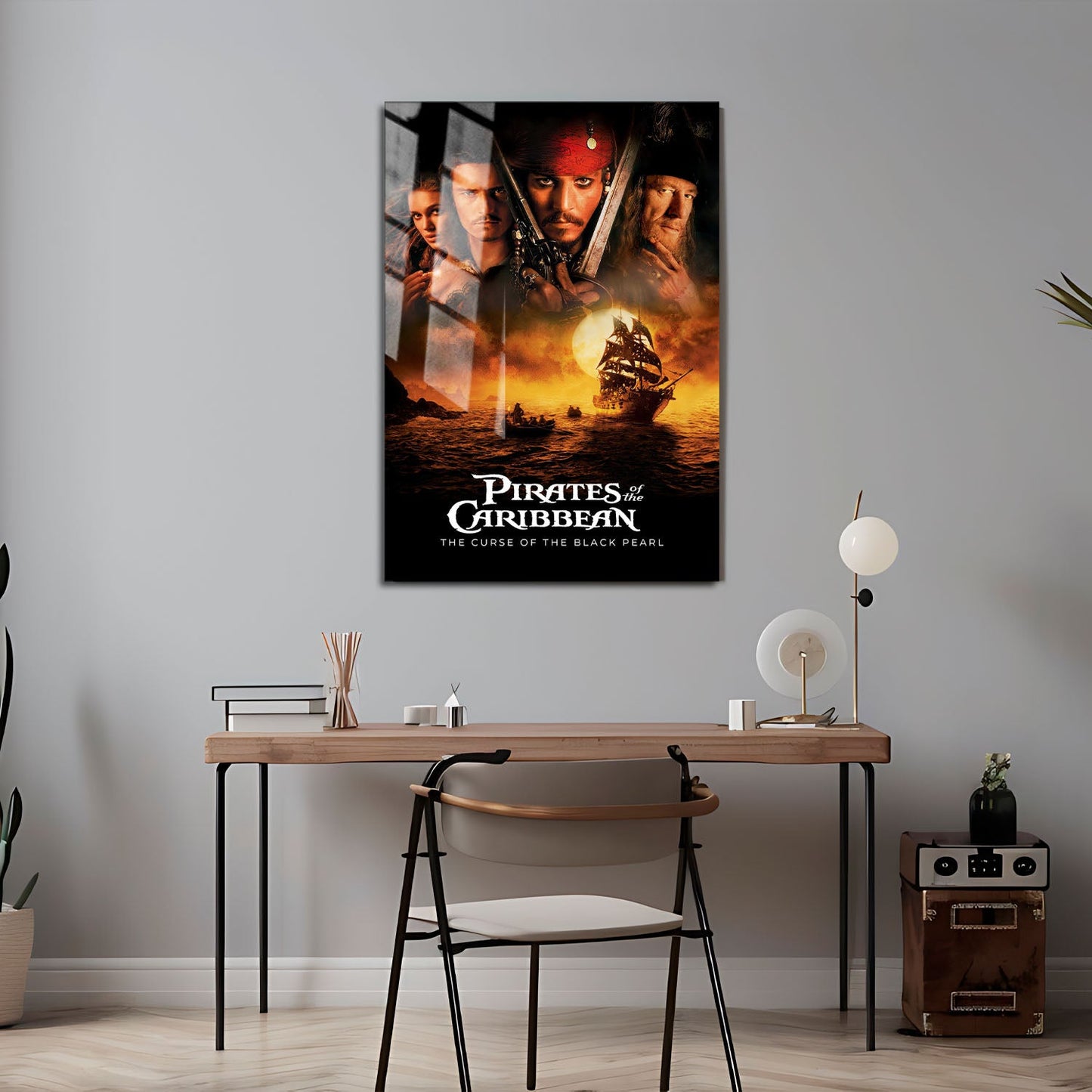 Flex Designs Metal Poster Pirates of the Caribbean The Curse of the Black Pearl 24 x 36" Home Goods - Movie 2003 Movie Metal Poster