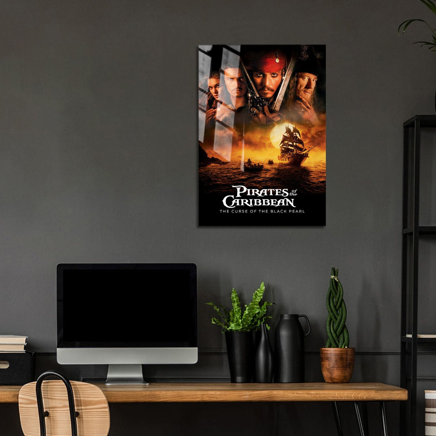 Flex Designs Metal Poster Pirates of the Caribbean The Curse of the Black Pearl 5 x 7" Home Goods - Movie 2003 Movie Metal Poster