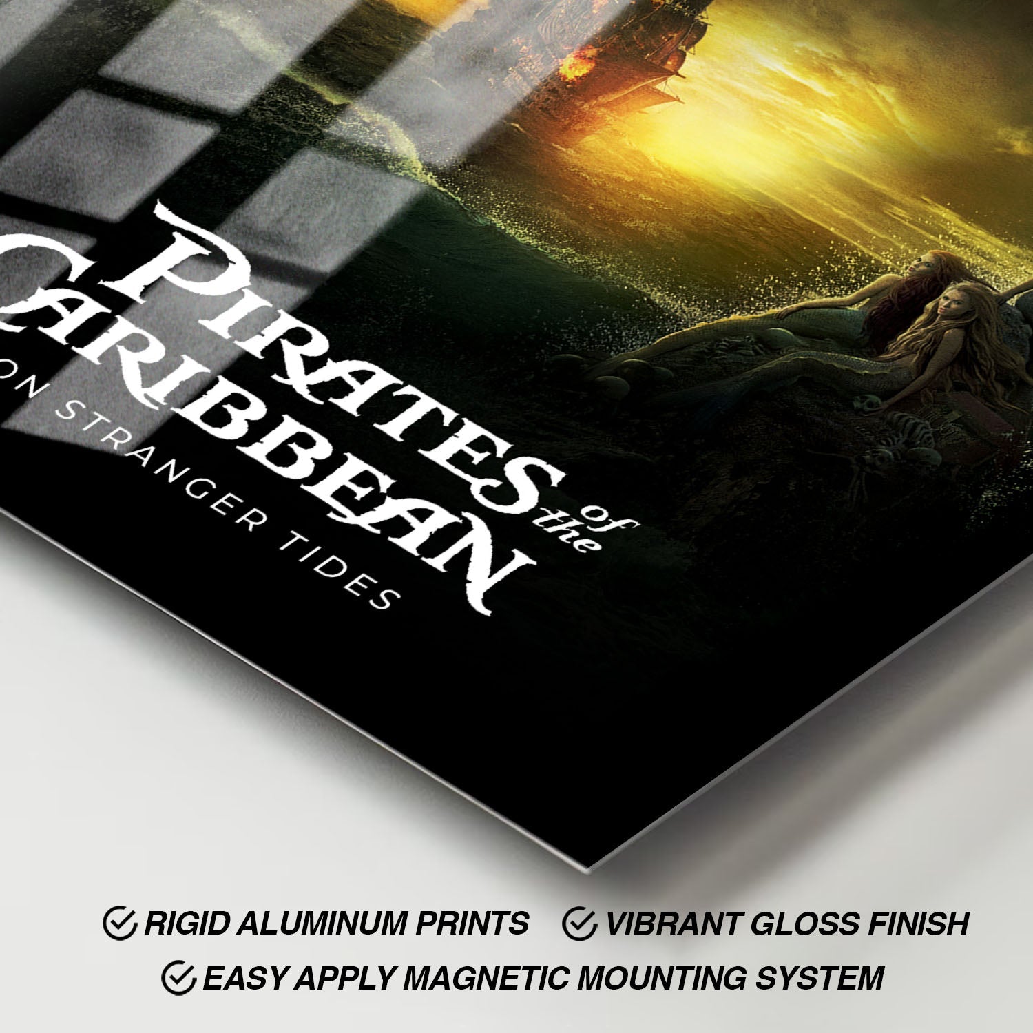 Flex Designs Metal Poster Pirates of the Caribbean On Stranger Tides 11 x 17" Home Goods - Movie 2011 Movie Metal Poster