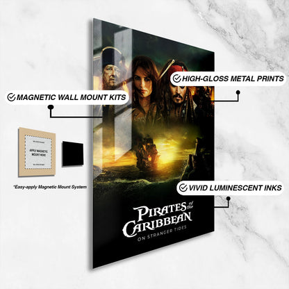 Flex Designs Metal Poster Pirates of the Caribbean On Stranger Tides 16 x 24" Home Goods - Movie 2011 Movie Metal Poster