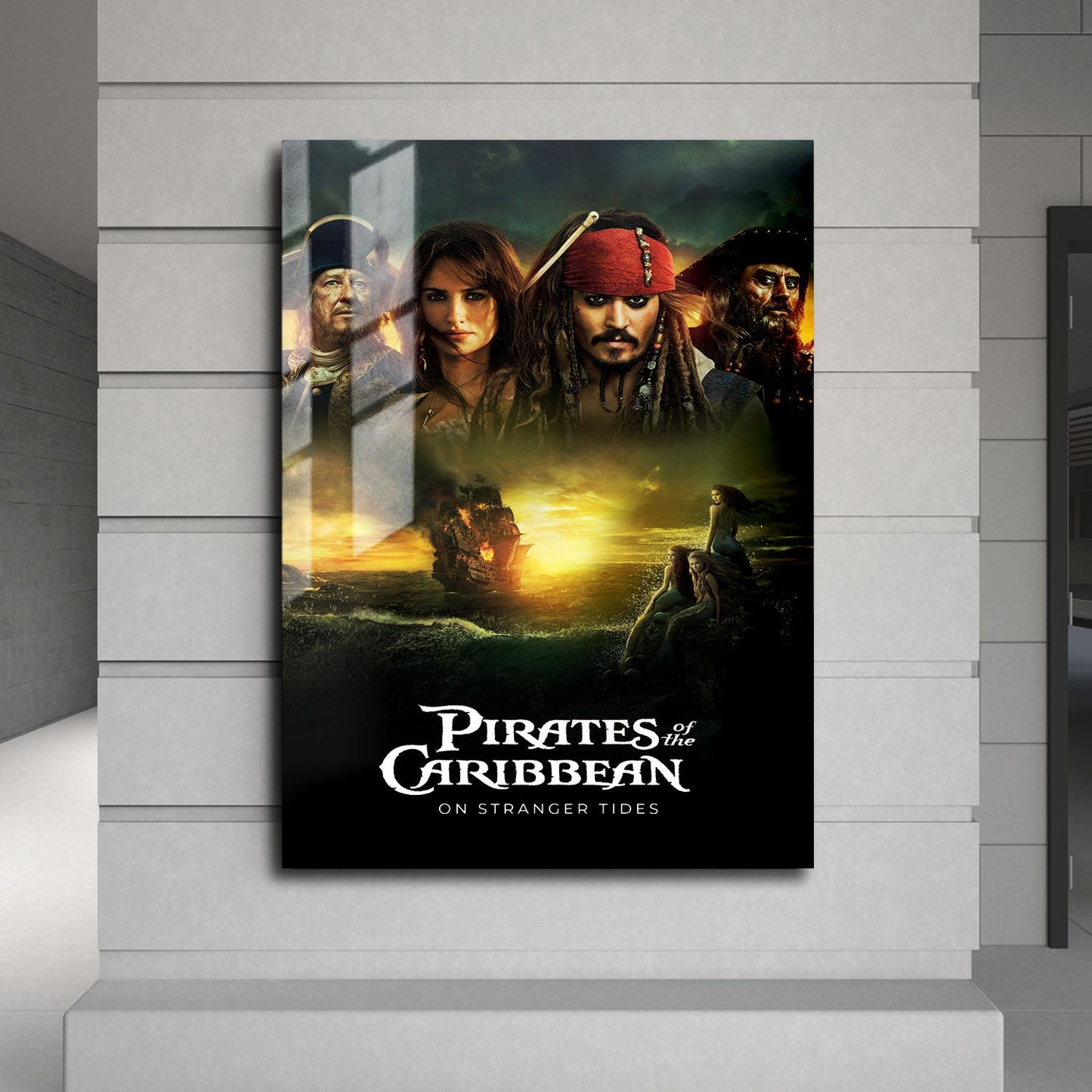 Flex Designs Metal Poster Pirates of the Caribbean On Stranger Tides 24 x 36" Home Goods - Movie 2011 Movie Metal Poster