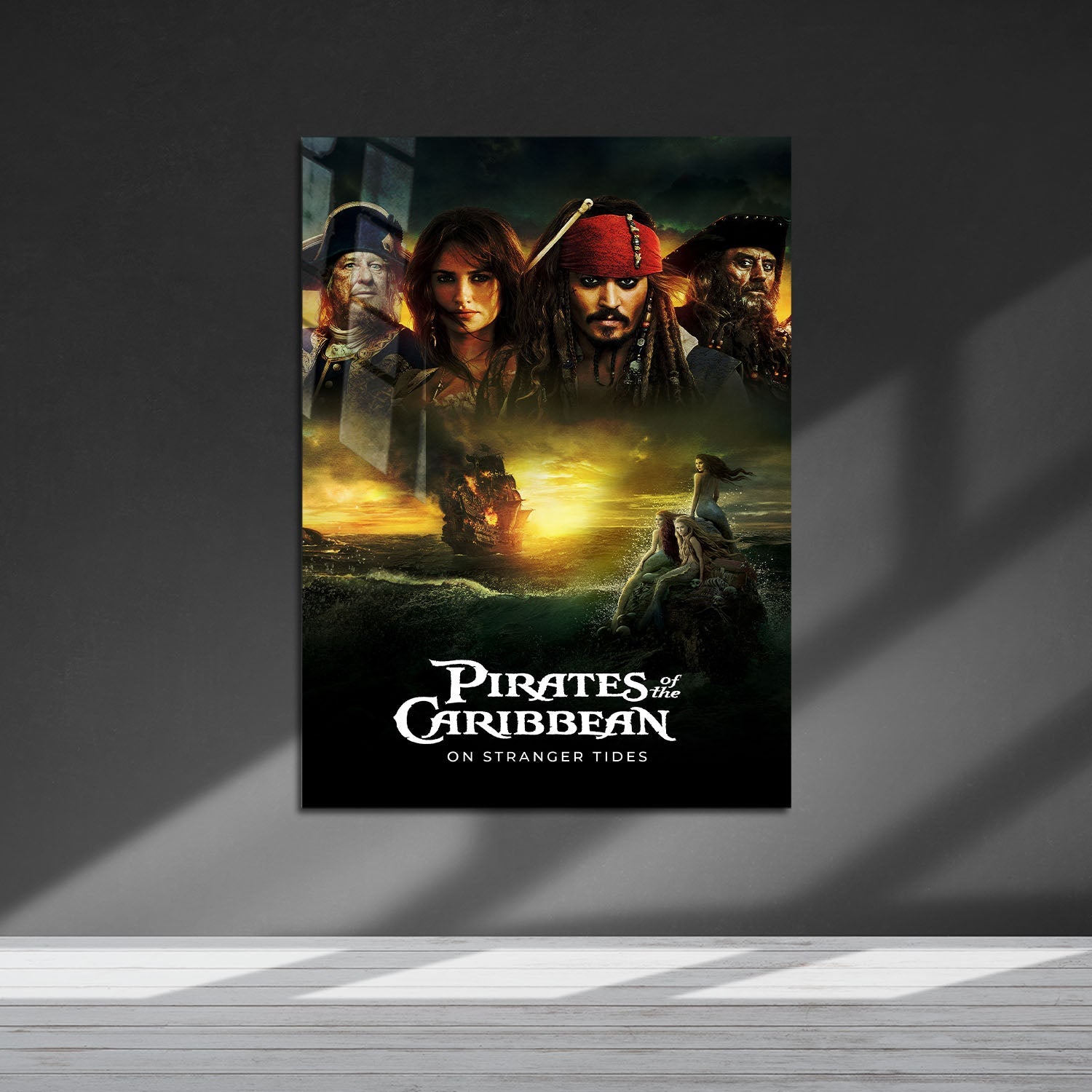 Flex Designs Metal Poster Pirates of the Caribbean On Stranger Tides 5 x 7" Home Goods - Movie 2011 Movie Metal Poster