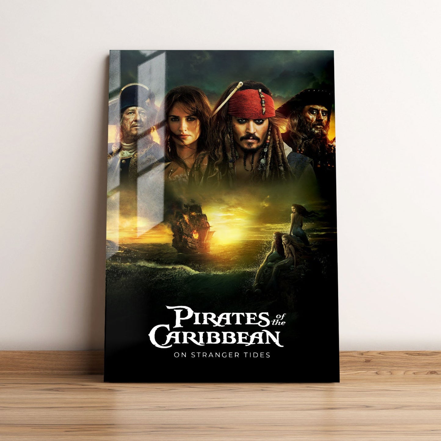 Pirates of the Caribbean On Stranger Tides Movie Metal Poster