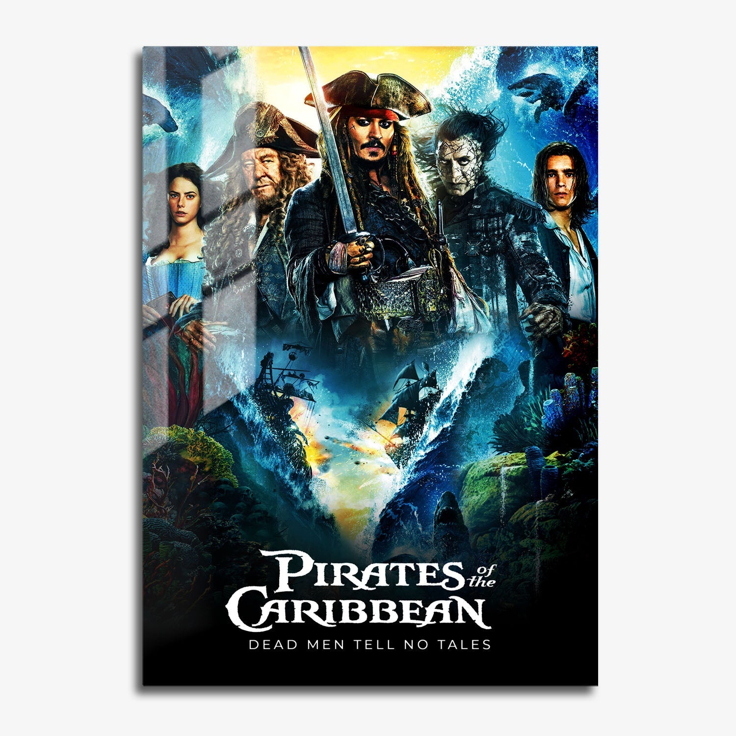 Flex Designs Metal Poster Pirates of the Caribbean Dead Men Tell No Tales 11 x 17" Home Goods - Movie 2017 Movie Metal Poster