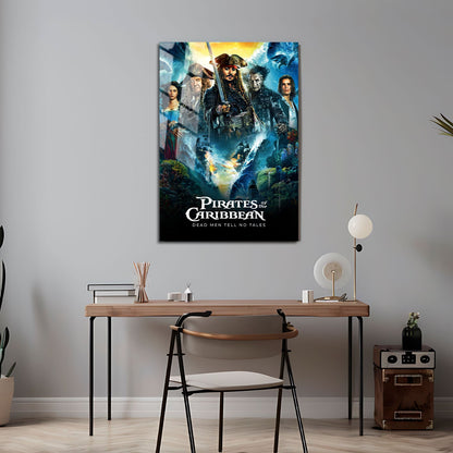 Flex Designs Metal Poster Pirates of the Caribbean Dead Men Tell No Tales 24 x 36" Home Goods - Movie 2017 Movie Metal Poster